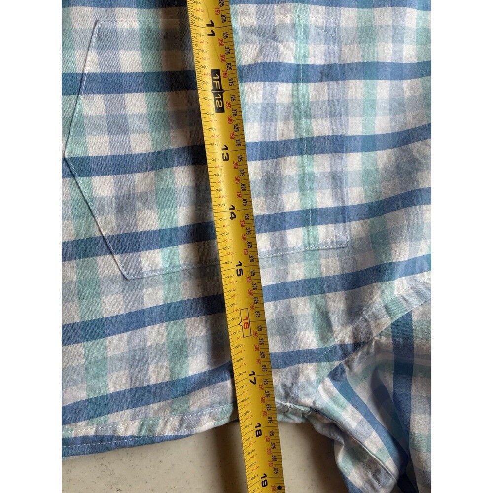 J.Crew Slim Fit Blue Plaid Button Down Shirt Mens Small Cotton Casual - Picture 7 of 9